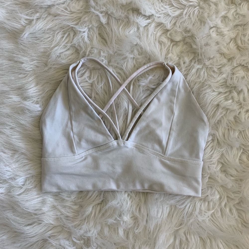 Til You Collapse white Goddess bra S
